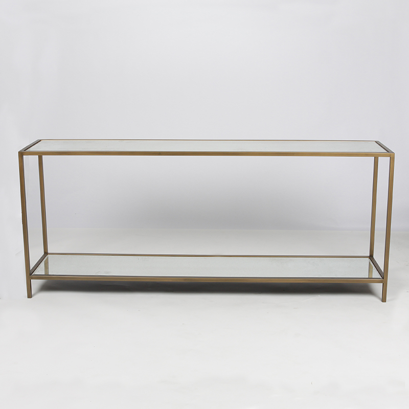 Moderno novo estilo console de mesa de vidro retangular mesa de console de vidro retangular