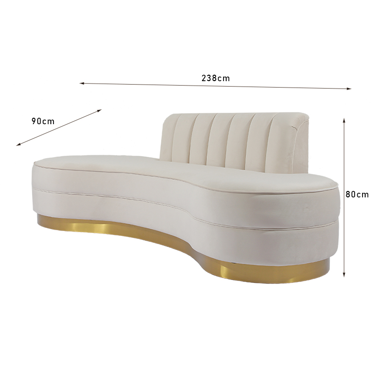 RJC-1329 design reclinável estofado para sala de estar sofá de cor branca resistente a manchas com alta qualidade